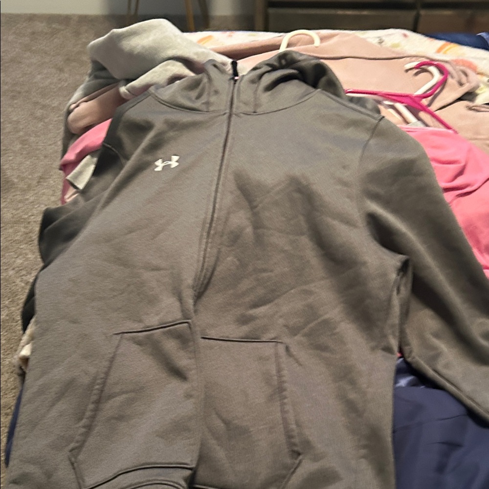 Under Armour Kids Charcoal Hoodie Jacket